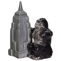 PACIFIC GIFTWARE NY Empire State Building with Giant King Kong Monster Ceramic Salt and Pepper Shakers Set