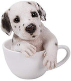 PACIFIC GIFTWARE Adorable Teacup Pet Pals Puppy Collectible Figurine 5.75 Inches (Yorkie)