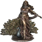 PACIFIC GIFTWARE Hera & Peacock Statue Greek Mythology Figurine