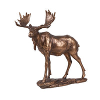 PACIFIC GIFTWARE Elk Golden Finish Resin Figurine