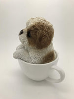 PACIFIC GIFTWARE Adorable Teacup Pet Pals Puppy Collectible Figurine 5.75 Inches (Yorkie)