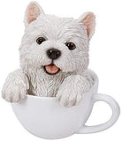 PACIFIC GIFTWARE Adorable Teacup Pet Pals Puppy Collectible Figurine 5.75 Inches (Yorkie)