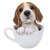 PACIFIC GIFTWARE Adorable Teacup Pet Pals Puppy Collectible Figurine 5.75 Inches (Yorkie)