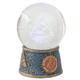 PACIFIC GIFTWARE Masonic LED Ball Resin Figurine Statue Home Decor