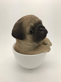PACIFIC GIFTWARE Adorable Teacup Pet Pals Puppy Collectible Figurine 5.75 Inches (Yorkie)