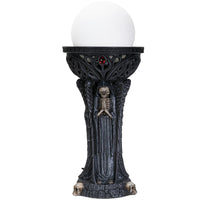 BOTEGA EXCLUSIVE Gothic Fallen Angel of Death Demonic Satan Worshiper Round Orb Table Lamp Decorative Accent