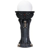 BOTEGA EXCLUSIVE Gothic Fallen Angel of Death Demonic Satan Worshiper Round Orb Table Lamp Decorative Accent