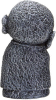 Eastern Enlightenment Happy Japanese Jizo Monk Holding a Batch of Flowers Resin Figurine