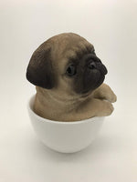 PACIFIC GIFTWARE Adorable Teacup Pet Pals Puppy Collectible Figurine 5.75 Inches (Yorkie)