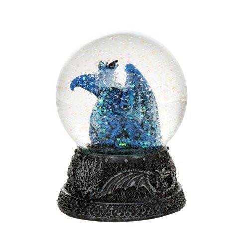 PACIFIC GIFTWARE Quiksilver Dragon Water Globe with Glitters 80mm Home Decor Gift Collectible