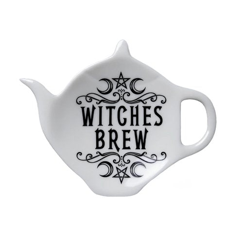 ALCHEMY ENGLAND DESIGN Witches Brew Tea Spoon Ceramic Rest Holder