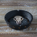 PACIFIC GIFTWARE Raven Skull Alchemist Ashtray