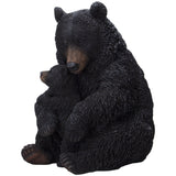 PACIFIC GIFTWARE Realistic Black Bear with Cub Figurine Statue