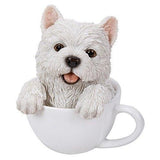PACIFIC GIFTWARE Adorable Teacup Pet Pals Puppy Collectible Figurine 5.75 Inches (Yorkie)