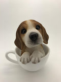 PACIFIC GIFTWARE Adorable Teacup Pet Pals Puppy Collectible Figurine 5.75 Inches (Yorkie)
