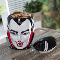 PACIFIC GIFTARE Halloween Vampire Dracula Bust Ceramic Cookie Jar