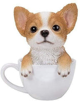 PACIFIC GIFTWARE Adorable Teacup Pet Pals Puppy Collectible Figurine 5.75 Inches (Yorkie)