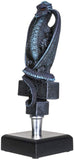 SUMMIT COLLECTION Fantasy Dragon On Celtic Cross Beer Tap Handle Display Grey Stone Sculptural Decor for Homebrew Kegerators Man Cave Bars Cool Beer Gift