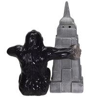 PACIFIC GIFTWARE NY Empire State Building with Giant King Kong Monster Ceramic Salt and Pepper Shakers Set