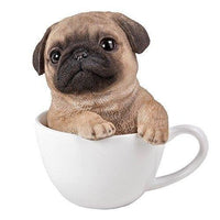 PACIFIC GIFTWARE Adorable Teacup Pet Pals Puppy Collectible Figurine 5.75 Inches (Yorkie)