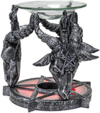 Summit Collection Baphomet Sabbatic Goat Diety Head 5.25" Tall Oil Burner Tart Warmer Aroma Scent Statue Votive Holder Home Fragrance Aroma Accessory Figurine
