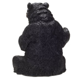 PACIFIC GIFTWARE Black Bear Wine Holder Resin Figurine Statue