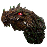 PACIFIC GIFTWARE Fantasy World Tree Dragon Head Figurine with LED Eyes Wall