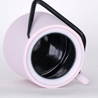 JAPAN COLLECTION Pink Cast Iron Teapot With Wood Lid and Stainless Steel Infuser