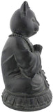 PACIFIC GIFTWARE Cat Buddha Meditating Statue Eastern Enlightenment Masterpiece