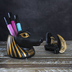 PACIFIC GIFTWARE Ancient Egyptian Anubis Stationery Box Resin Figurine