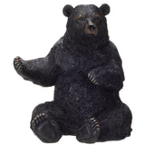 PACIFIC GIFTWARE Black Bear Wine Holder Resin Figurine Statue