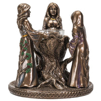 PACIFIC GIFTWARE Triple Goddess Mother Maiden Crone Candle Holder Home Decor Figurine