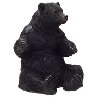 PACIFIC GIFTWARE Black Bear Wine Holder Resin Figurine Statue