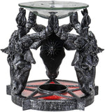Summit Collection Baphomet Sabbatic Goat Diety Head 5.25" Tall Oil Burner Tart Warmer Aroma Scent Statue Votive Holder Home Fragrance Aroma Accessory Figurine