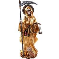 Santa Muerte Saint of Holy Death Standing Religious Statue 10 Inch