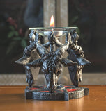 Summit Collection Baphomet Sabbatic Goat Diety Head 5.25" Tall Oil Burner Tart Warmer Aroma Scent Statue Votive Holder Home Fragrance Aroma Accessory Figurine