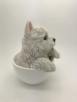 PACIFIC GIFTWARE Adorable Teacup Pet Pals Puppy Collectible Figurine 5.75 Inches (Yorkie)
