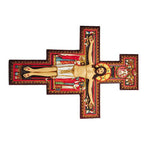 12 Inch San Damiano Crucifix Resin Religious Wall Statue Figurine