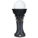 BOTEGA EXCLUSIVE Gothic Fallen Angel of Death Demonic Satan Worshiper Round Orb Table Lamp Decorative Accent