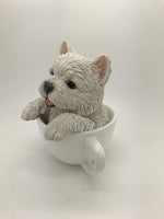 PACIFIC GIFTWARE Adorable Teacup Pet Pals Puppy Collectible Figurine 5.75 Inches (Yorkie)