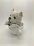 PACIFIC GIFTWARE Adorable Teacup Pet Pals Puppy Collectible Figurine 5.75 Inches (Yorkie)