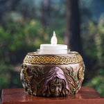 PACIFIC GIFTWARE Triple Goddess Maiden Expectant Mother and Crone Pagan Decorative Candle Tealight Holder