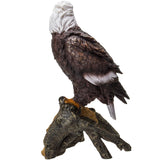PACIFIC GIFTWARE American Bald Eagle Perching on Tree Branch Resin Figurine Statue
