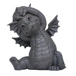 BOTEGA EXCLUSIVE Garden Dragon Yoga Exercise Dragon Garden Display Decorative Accent Sculpture Stone Finish 10 inch Tall