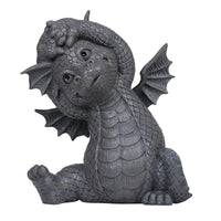 BOTEGA EXCLUSIVE Garden Dragon Yoga Exercise Dragon Garden Display Decorative Accent Sculpture Stone Finish 10 inch Tall