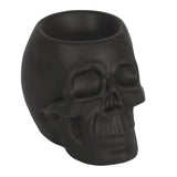 Pacific Giftware White Skull Aromatherapy Oil Burner Wax Warmer Tealight Holder