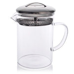 JAPAN COLLECTION 5.75 Inches Tea Concept Simple Brew Loose Leaf  Glass Tea Pot with built in strainer18.5 oz