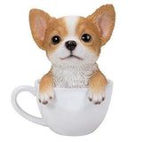 PACIFIC GIFTWARE Adorable Teacup Pet Pals Puppy Collectible Figurine 5.75 Inches (Yorkie)