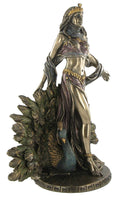 PACIFIC GIFTWARE Hera & Peacock Statue Greek Mythology Figurine