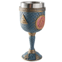 PACIFIC GIFTWARE Masonic Square and Compasses Goblet with Removeable Inner